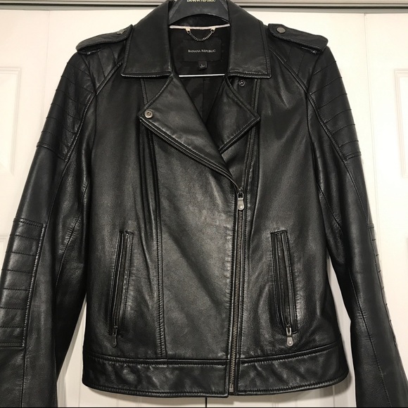 Banana Republic Leather Jacket - Picture 2 of 8